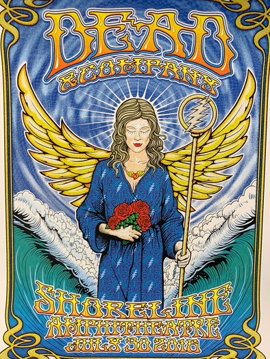 Dead & Company - 2016 Dave Hunter poster Mountain View, CA Summer Tour