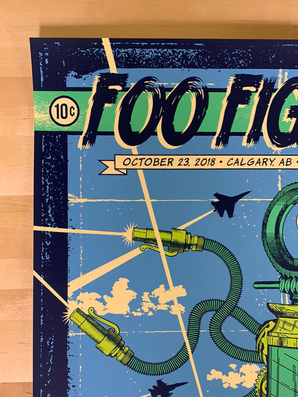 Foo Fighters - 2018 Status Serigraph poster Calgary 10/23