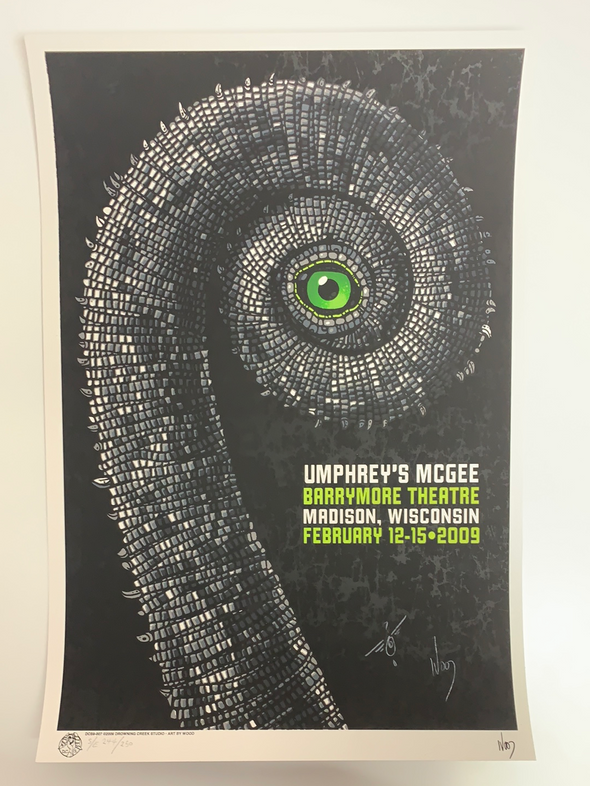 Umphrey's McGee - 2009 Jeff Wood poster Madison, WI