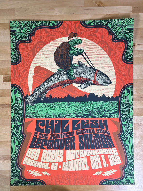 Phil Lesh - 2018 Status Serigraph poster Red Rocks, Morrison, CO
