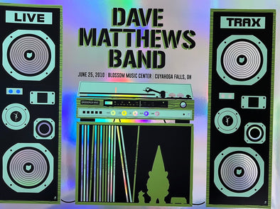 Dave Matthews Band - 2010 Methane poster Cuyahoga Falls, OH FOIL