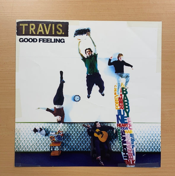 Travis - 1997 original vinyl poster insert 12x12 record art