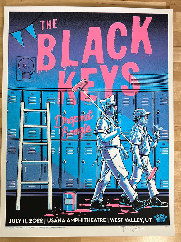 The Black Keys - 2022 Tim Doyle poster West Valley, UT