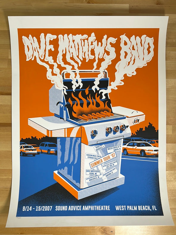 Dave Matthews Band - 2007 Methane poster West Palm Beach, FL