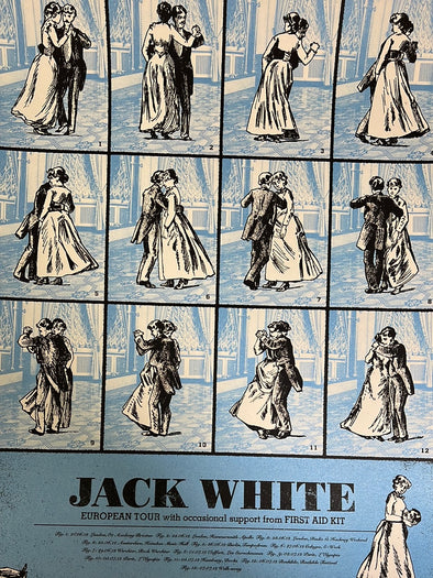 Jack White - 2012 Rob Jones poster European Tour