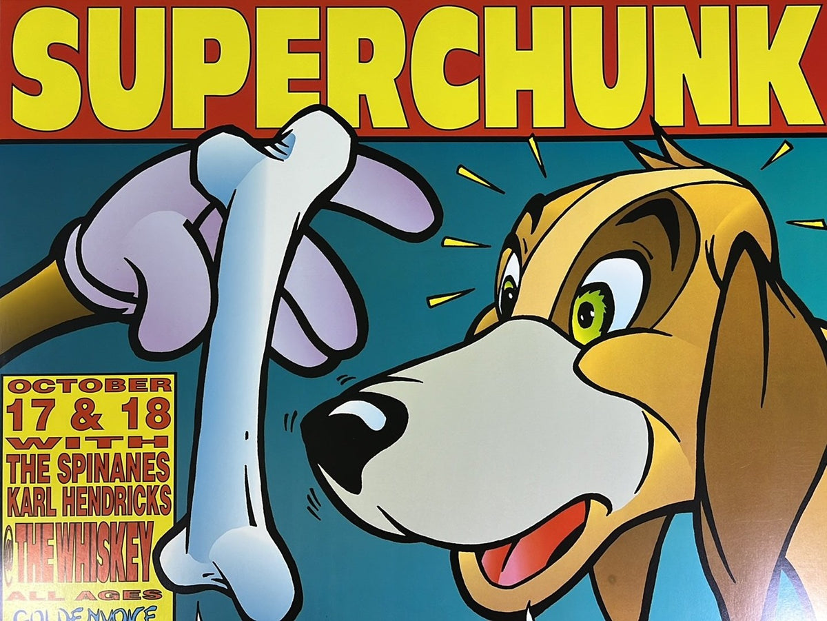 Superchunk - 1995 Frank Kozik poster Los Angeles, CA Whisky a Go