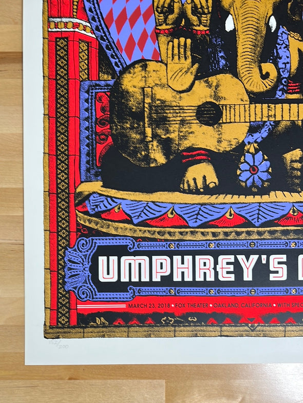 Umphrey's McGee - 2018 Nate Duval poster Oakland, CA