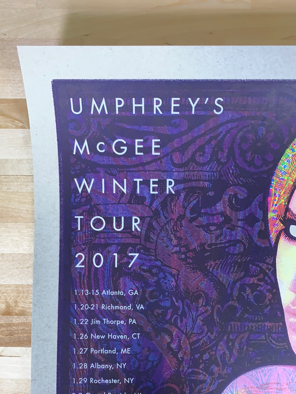 Umphrey's McGee - 2017 Kyle Baker Prints poster Winter Tour