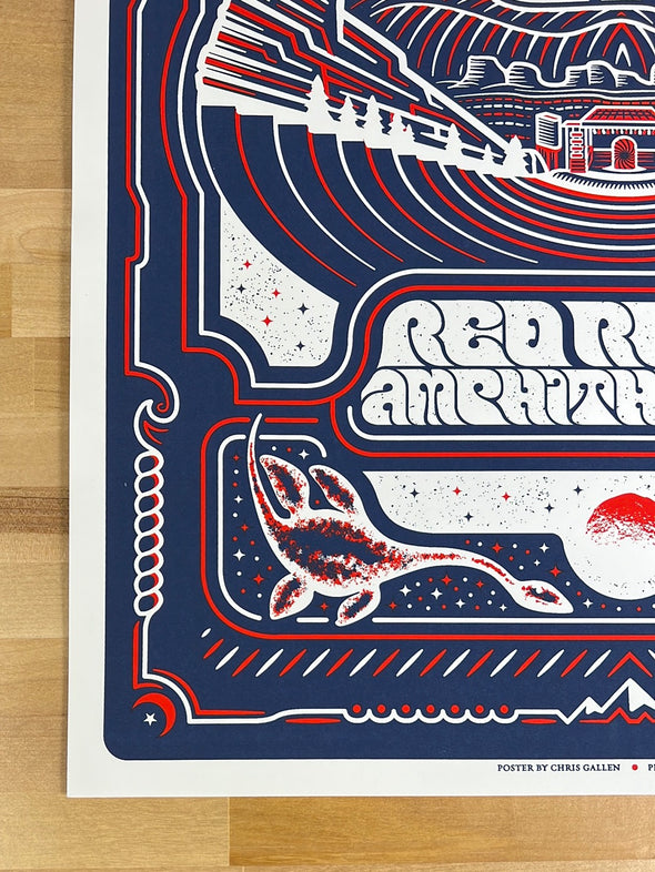 Twiddle - 2019 Chris Gallen poster Red Rocks Morrison, CO PPPP