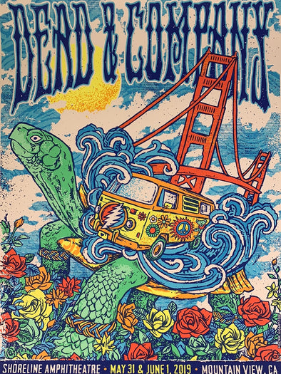 Dead & Company - 2019 Gigart poster Mountain View, CA