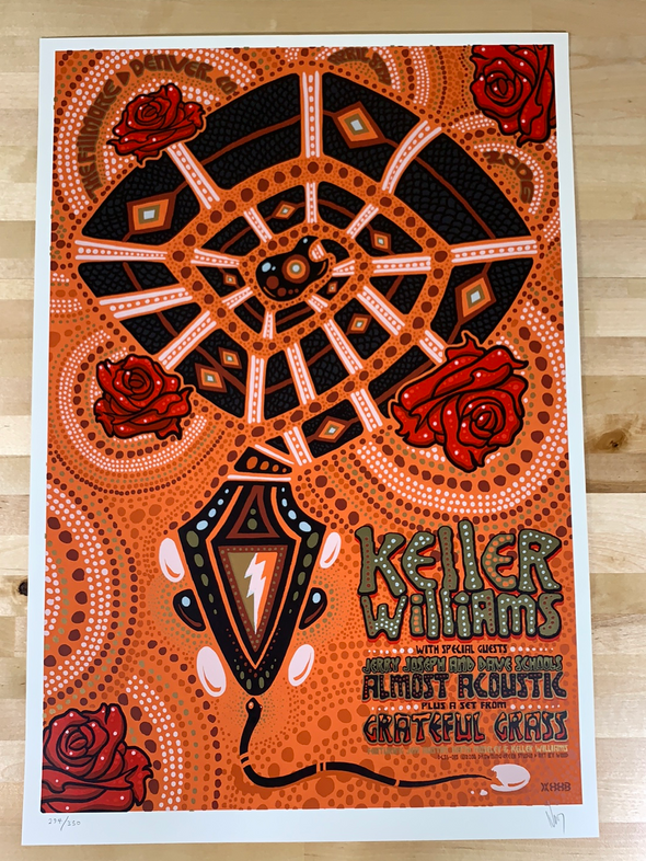 Keller Williams - 2006 Jeff Wood poster Denver, CO The Fillmore