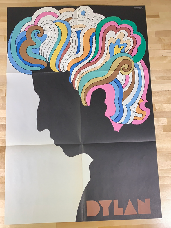 Bob Dylan - 1967 Milton Glaser original folded poster for Greatest Hits album