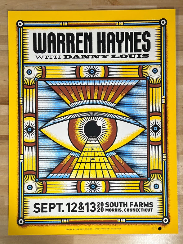Warren Haynes - 2020 Mike Tallman poster Morris, CT South Farms