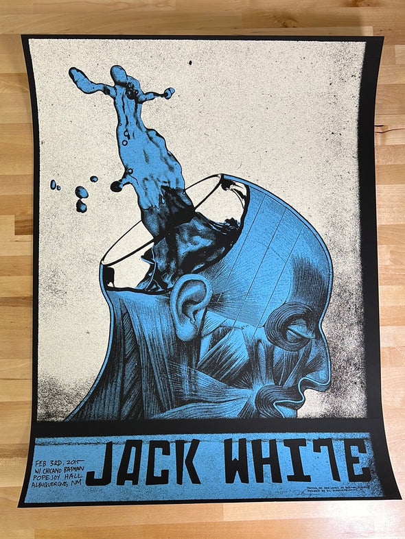 Jack White - 2015 Rob Jones poster Albuquerque, New Mexico
