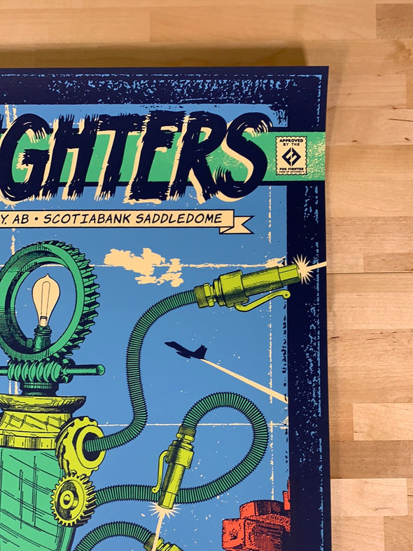 Foo Fighters - 2018 Status Serigraph poster Calgary 10/23
