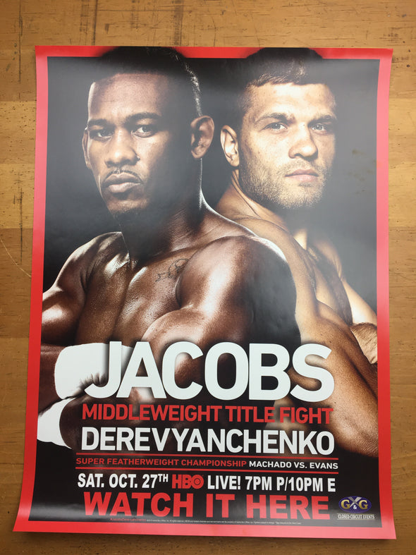 Boxing - 2019 Poster Jacobs vs Derevyanchenko