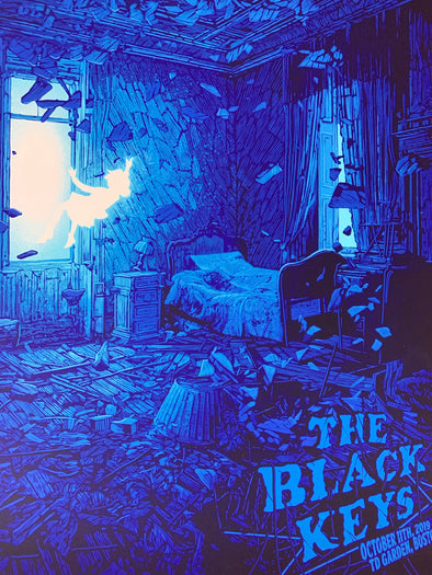 The Black Keys - 2019 Daniel Danger AP Variant poster Boston, MA TD Banknorth Garden