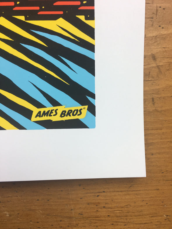 Pearl Jam - 2018 Ames Design poster Lisbon, PRT Passeio Maritimo de Alges