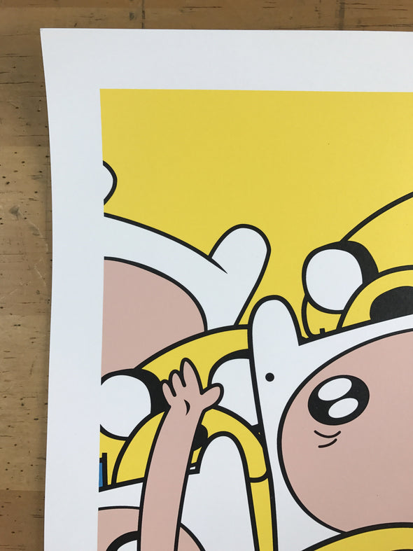 You Know What Time It Is - 2015 Jerkface poster street art Adventure Time S/N