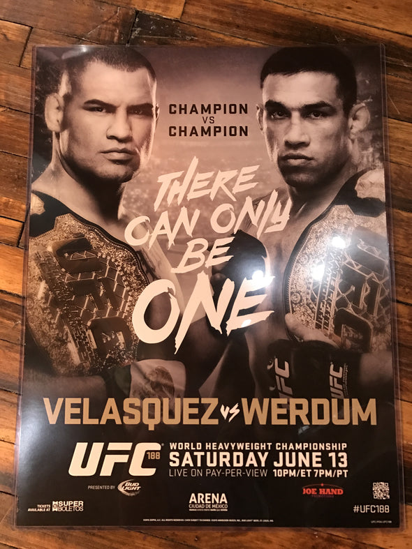 UFC 188 poster Velazquez vs. Werdum Mexico PPV