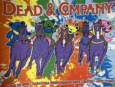 Dead & Company - 2016 Gigart poster Saratoga, NY Summer Tour AP