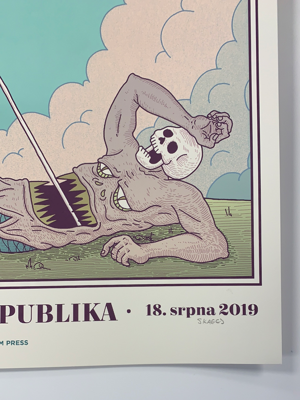 Metallica - 2019 Tyler Skaggs poster Prague, Praha