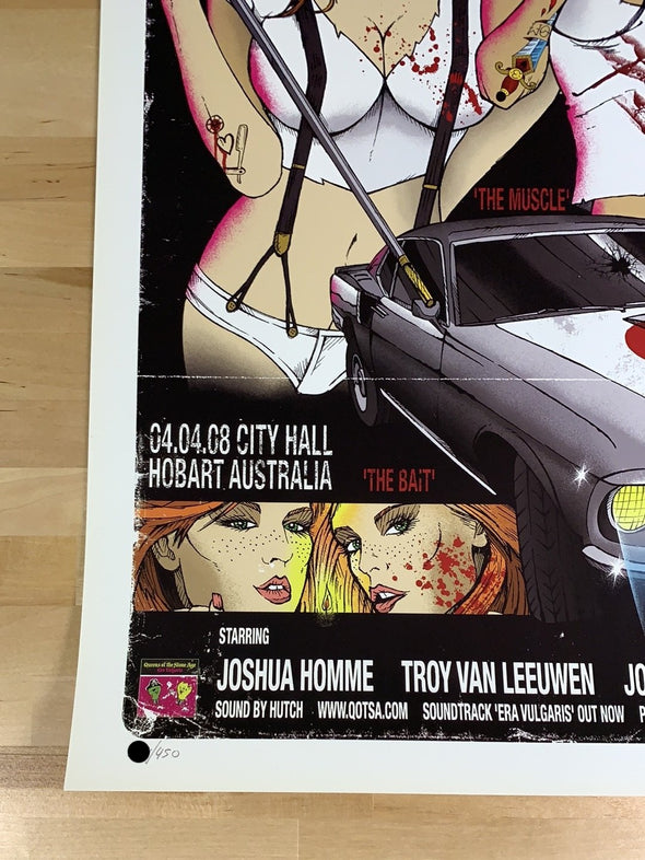 Queens of the Stone Age - 2008 Rhys Cooper poster Hobart, AUS