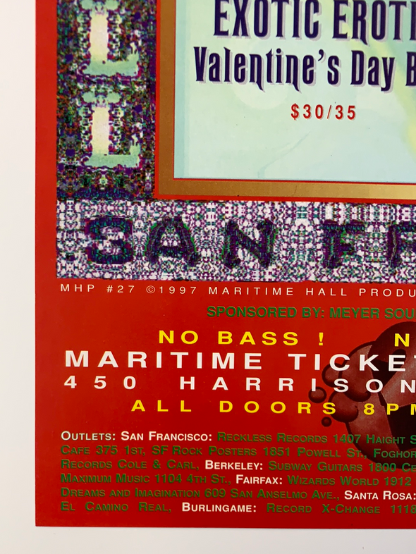 MHP 27 Merle Haggard - 1997 Lee Conklin poster Maritime Hall San Fran 1st