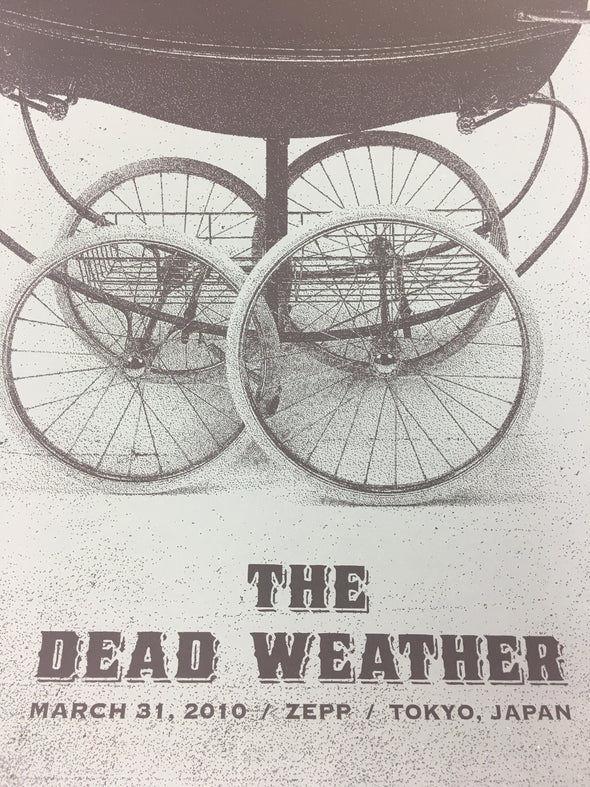The Dead Weather - 2010 Todd Slater Poster Tokyo, Japan Zepp