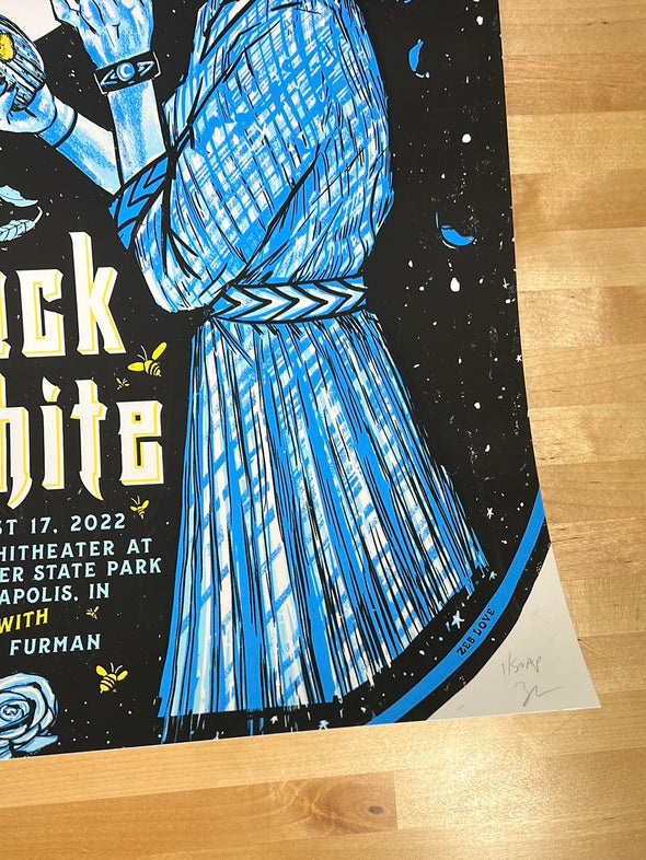 Jack White - 2022 Zeb Love poster Indianapolis, IN