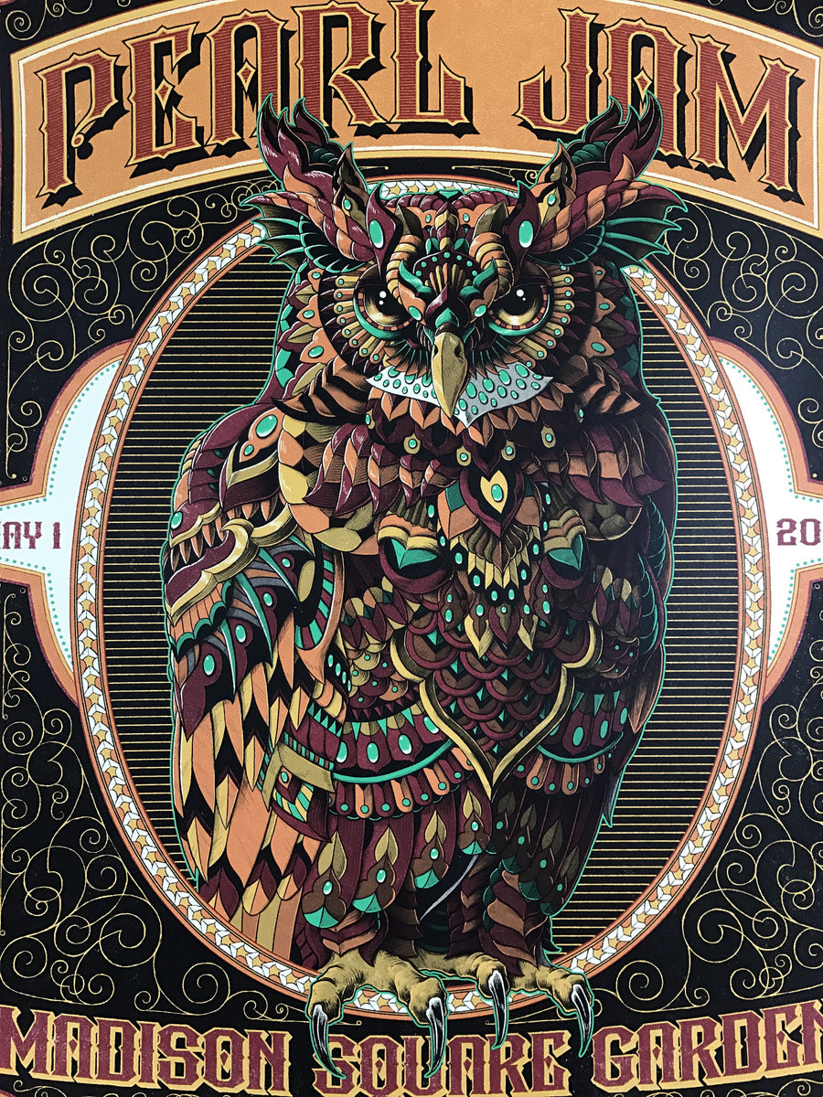 Pearl Jam - 2016 BioWorkZ poster New York, Madison Square Garden