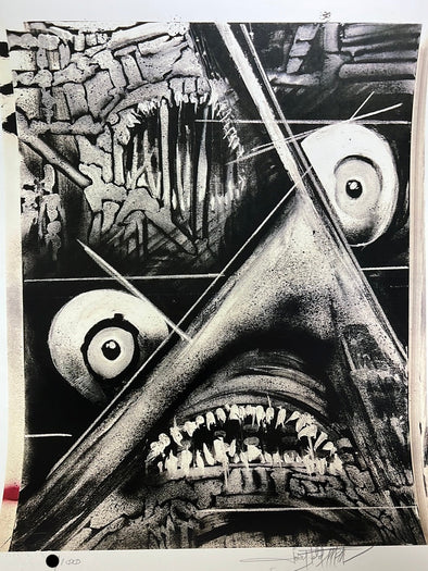 Gonna Need A Bigger Canvas - 2021 Joey Feldman poster Jaws themed art print