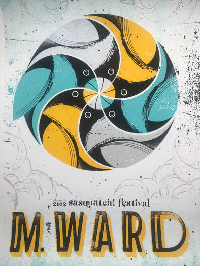 M. Ward - 2012 Eric Nyffeler poster Sasquatch Festival
