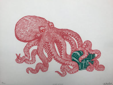 Wicked Octopus - 2008 Paul Roden Valerie Lueth poster art print by Tugboat Print