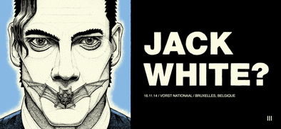 Jack White - 2014 Matthew Jacobson poster Brussels, Belgium
