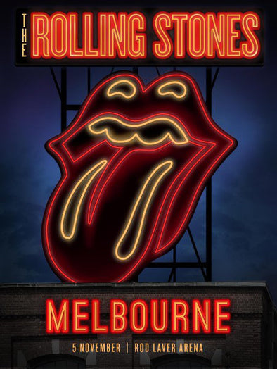 Rolling Stones - 2014 official poster Melbourne, Australia Rod Laver Arena