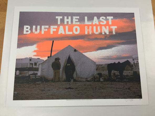 The Last Buffalo Hunt - 2011 Dan MacAdam Crosshair Poster Art Print