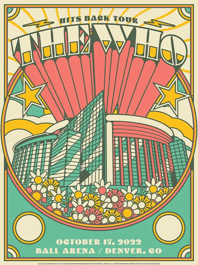 The Who - 2022 poster North America Tour Denver, CO