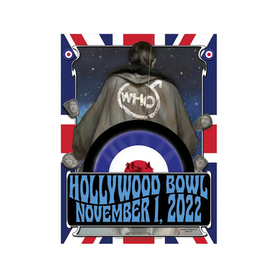 The Who - 2022 poster North America Tour Hollywood, CA