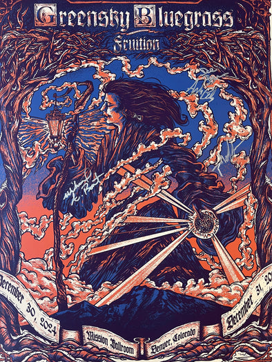 Greensky Bluegrass - 2024 Sadie May poster Denver, CO Mission Ballroom (unauthenticated signature)