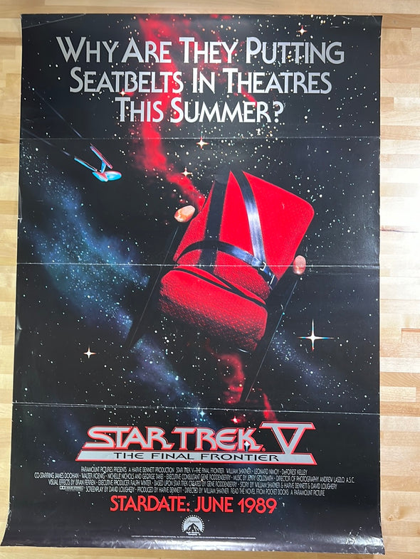 Star Trek V - 1989 The Final Frontier movie poster original vintage