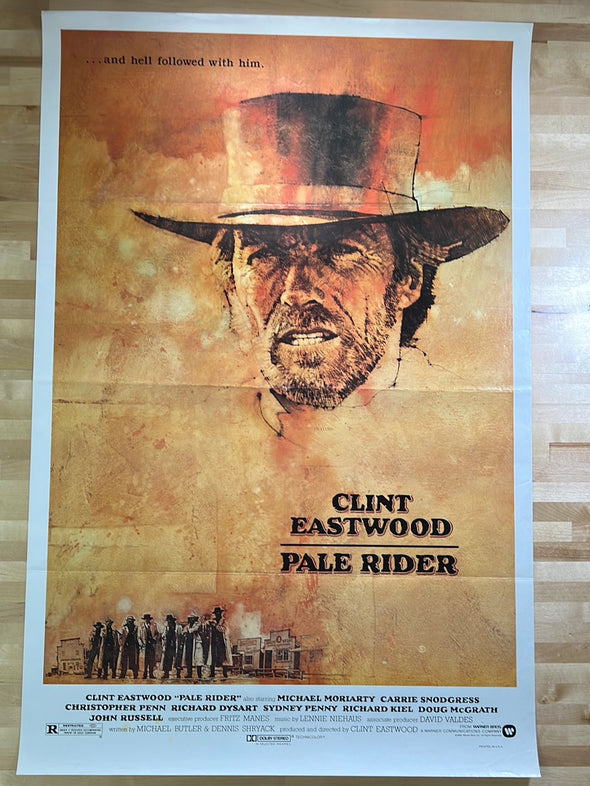 Pale Rider - 1985 Clint Eastwood movie poster original