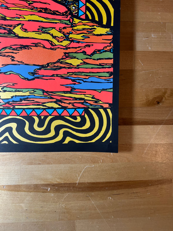 Beats Antique - 2016 Nathaniel Deas poster Morrison, CO Red Rocks Amphitheatre