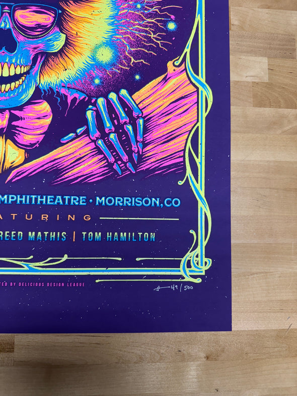 Billy & The Kids - 2021 Half Hazard poster Morrison, CO Red Rocks Amphitheatre