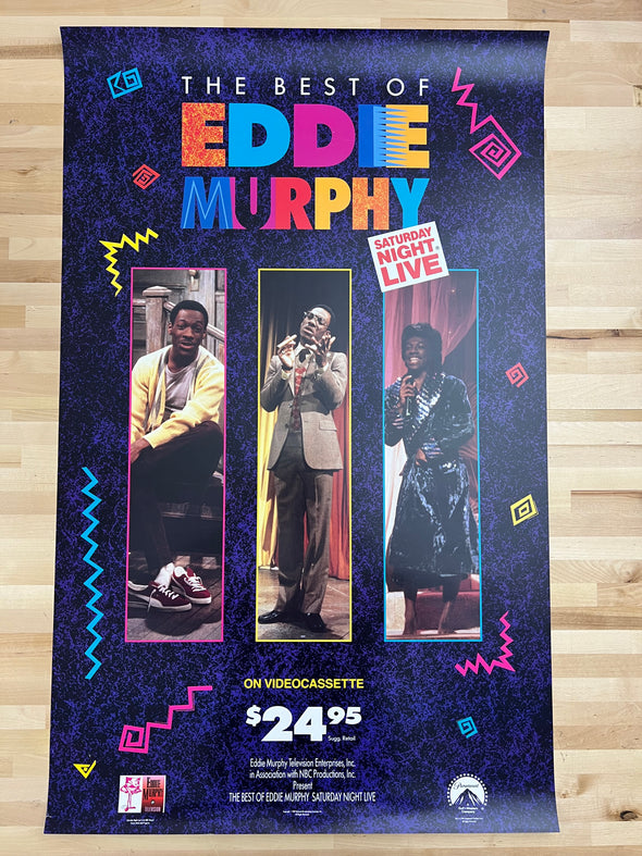 The Best Of Eddie Murphy - 1989 video promo movie poster original 23x37