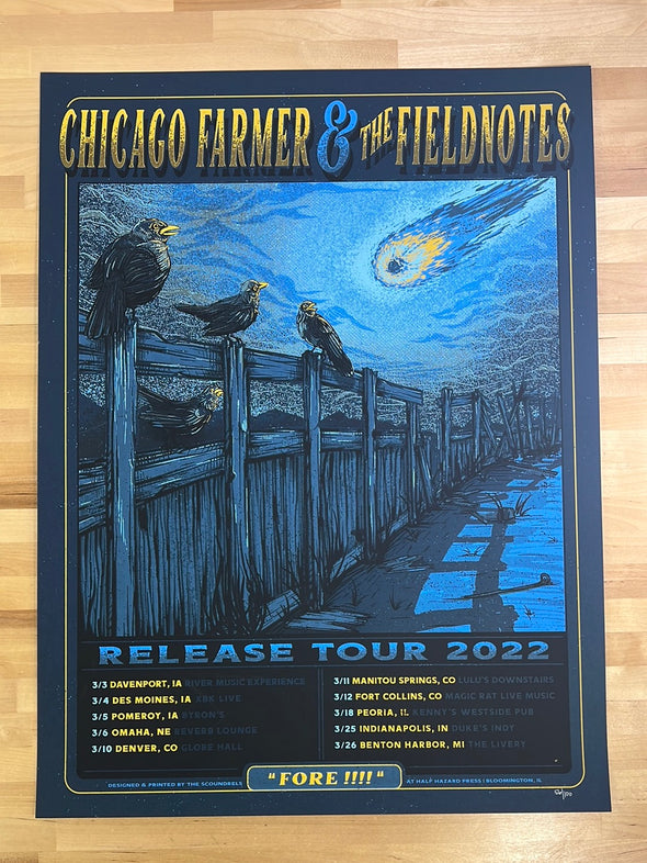 Chicago Farmer & The Fieldnotes - 2022 Tour Poster