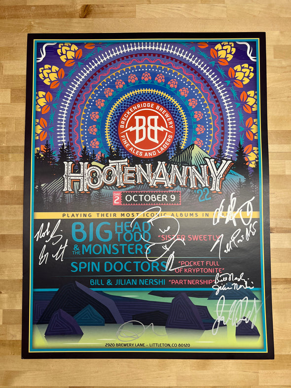 Big Head Todd & The Monsters - 2022 Andrea Dunn poster Littleton