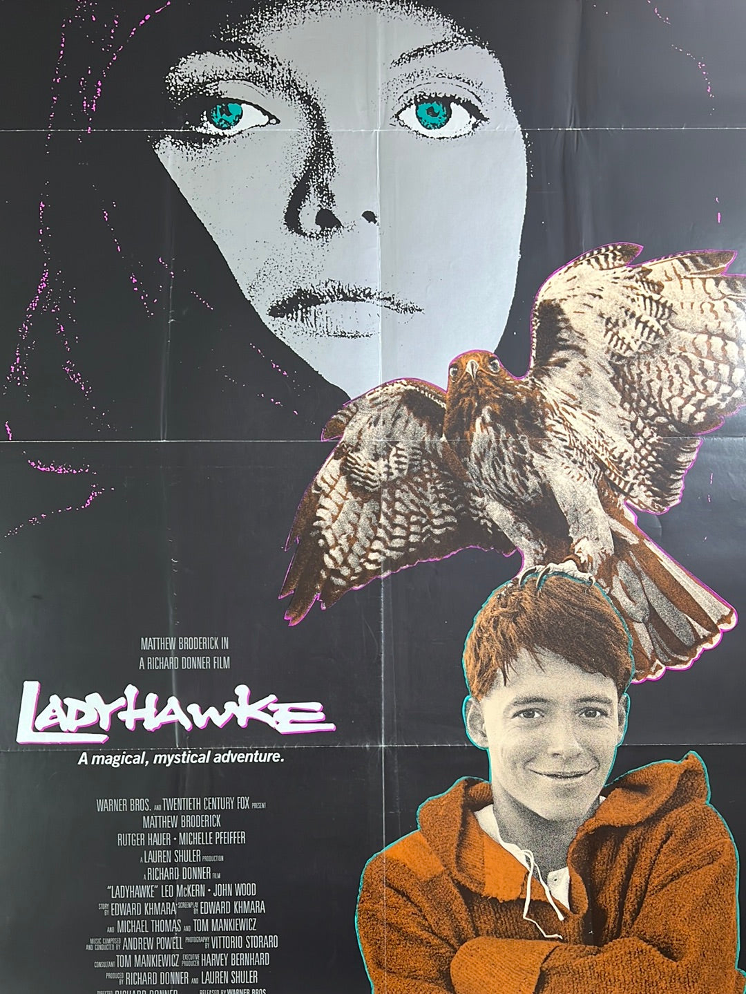 Ladyhawke 1985 Movie Poster Original Sold Out Posters Ladyhawke 1985 Movie Poster Original Sold Out Posters