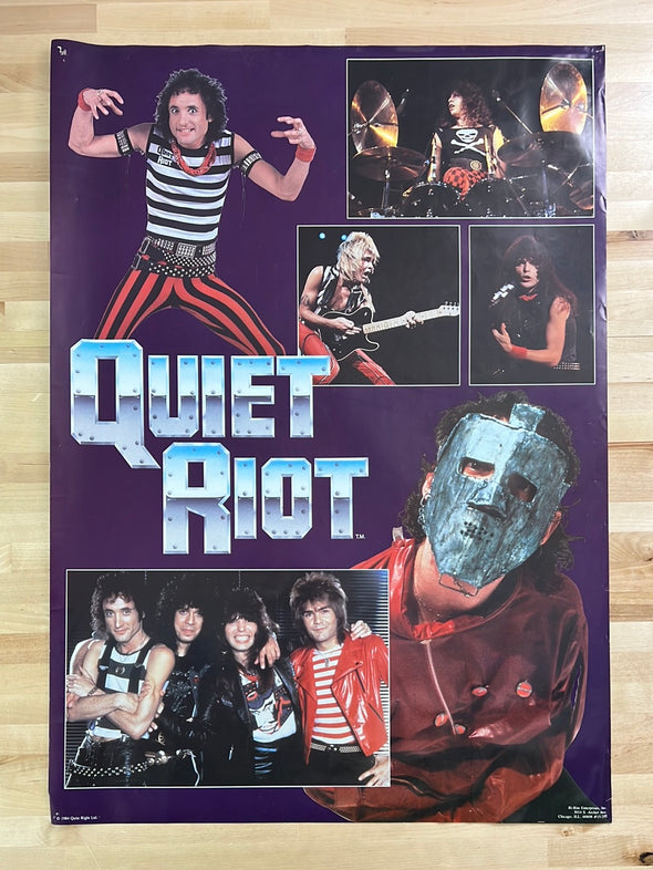 Quiet Riot - 1984 poster original vintage