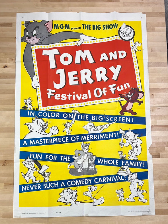 Tom & Jerry: Festival of Fun - 1962 MGM movie poster original vintage